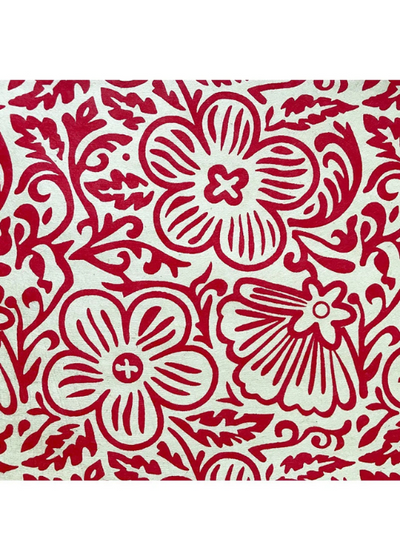 Nepalese Woodblock Flower